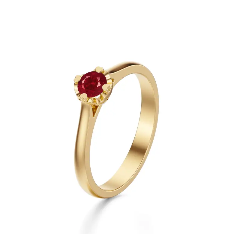 Pierścionek z rubinem serce AJPZ_012 Pierścionek z rubinem serce AJPZ_012